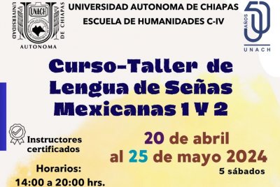 Curso-Taller "Lengua de Señas Mexicana 1 y 2"