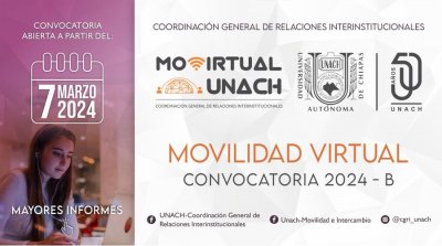 Convocatoria Movilidad Virtual 2024-B