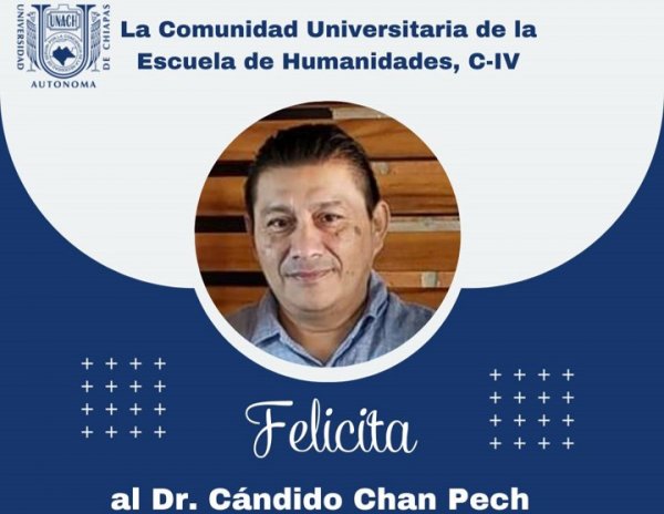 EHT Felicita al Dr. Cándido Chan Pech