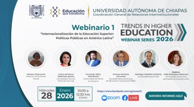 Webinario 1 - Internacionalizaci&oacute;n de la Educaci&oacute;n Superior: Pol&iacute;ticas P&uacute;blicas en Am&eacute;rica Latina.