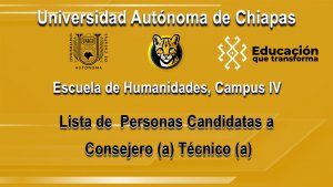 Lista de Personas Canditadas a Consejera (o) Técnica (o)