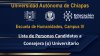Lista de Personas Candidatas a Consejera (o) Universitario