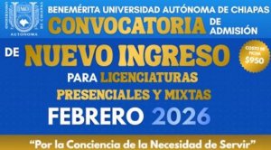 Convocatoria de Admisi&oacute;n Febrero 2026