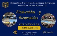Bienvenidas y bienvenidos al ciclo escolar enero - julio 2026