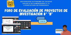 Foro de Evaluación de Proyectos de Investigación 8° &quot;B&quot;