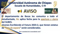 Aviso a Todo el Estudiantado &quot;Becas&quot;